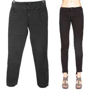 DECADES DENIM Black Marlene Ankle Zip Moto Skinny Jeans Size 25